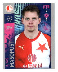 2019-20 Topps Champions League samolepka 586 Lukáš Masopust SK Slavia Praha