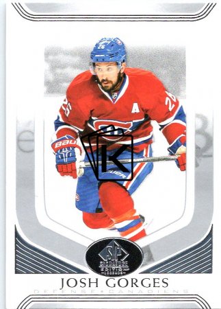 Hokejová karta 2020-21 Upper Deck SP Legends Signature Edition 242 Josh Gorges - Montreal Canadiens