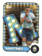 fotbalová kartička 2026 Topps Name in Lights 30 Lautaro Martínez (Argentina)