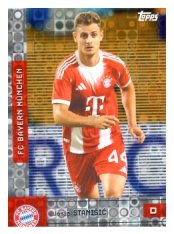 fotbalová kartička 2025-26 Topps Team set FC Bayern Munchen FT-2 Josip Stanišić Halo
