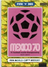 fotbalová karta Panini Adrenalyn XL FIFA 365 2021 FIFA World Cup History 378 Mexico 1970