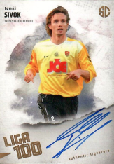 podepsaná karta 2025 Supr Cards Liga 100 SI-TO Tomáš Sivok SK Dynamo České Budějovice gold /12