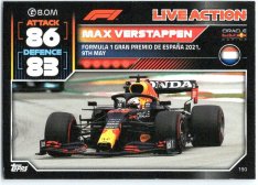 2022 Topps Formule 1Turbo Attax F1 Live Action 2021 190 Max Verstappen (Red Bull Racing)