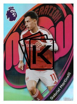 fotbalová kartička 2025-26 Topps  Premier League 16 Gabriel Martinelli (Arsenal)  -  Generation Now