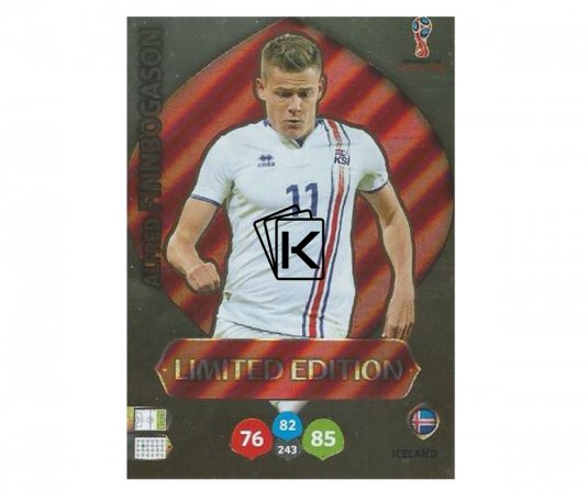 Fotbalová kartička Panini Adrenalynl XL World Cup Russia 2018 Limited Edition Alfred Finbogasson