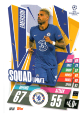 fotbalová kartička 2020-21 Topps Match Attax Champions League Extra Squad Update SU18  Emerson Chelsea