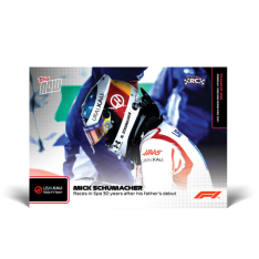 kartička Formule 1 Topps Now 2021 43 Mick Schumacher Haas RC