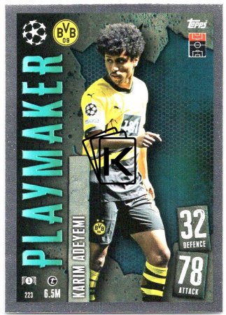 Fotbalová kartička 2023-24 Topps Match Attax UEFA Club Competitions 223 Karim Adeyemi Borussia Dortmund