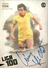 podepsaná karta 2025 Supr Cards Liga 100 VI-LA Ladislav Vízek Dukla Praha 1of1