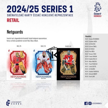 2024 25 Legendary Cards Český Hokej - Series 1 Retail Case