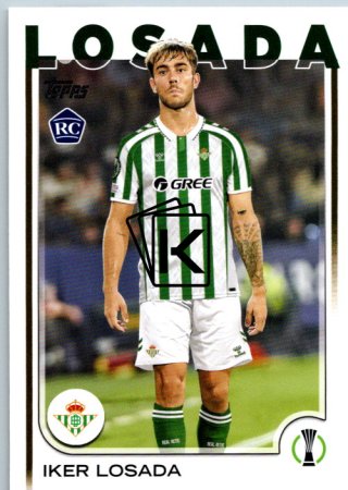 fotbalová kartička 2024-25 Topps UEFA Club Competitions Flagship 19 Iker Losada RC Real Betis