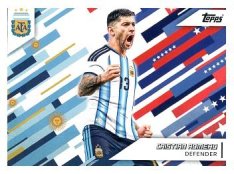 fotbalová kartička 2025-26 Topps Team Set Argentina Toast the Host 40 Cristian Romero