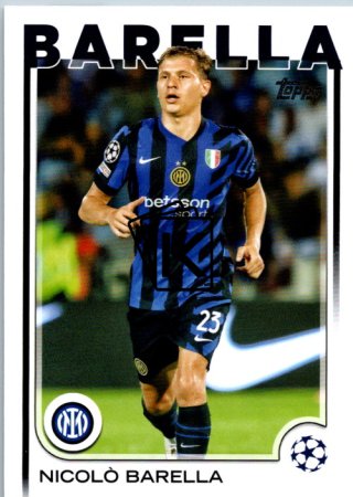 fotbalová kartička 2024-25 Topps UEFA Club Competitions Flagship 23 Nicolò Barella Inter Milan