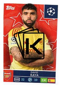 2025-26 Topps Champions League Arsenal FC 58 David Raya