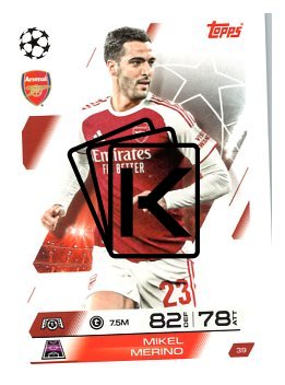 fotbalová kartička 2025-26 Topps Match Attax UCC 39 Mikel Merino (Arsenal)