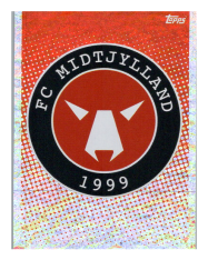 2020-21 Topps Champions League samolepka POF49 Logo FC Midtjylland