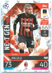 Fotbalová kartička 2022-23 Topps Match Attax UCL Next Gen 408 Pierre Kalulu - AC Milan