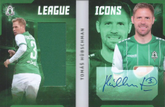 fotbalová kartička 2021-22 SportZoo Fortuna Liga League Icons LT-TH Tomáš Hubschman BK Jablonec 9/20 Booklet