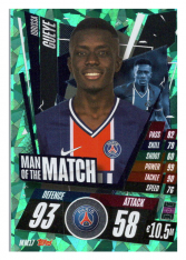 fotbalová kartička Topps Match Attax Champions League 2020-21 Man of the Match MM17 Idrissa Gueye - PSG
