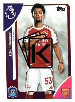 fotbalová kartička 2025-26 Topps  Premier League 11 Ethan Nwaneri (Arsenal)