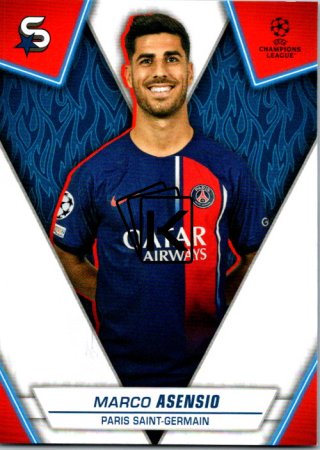 Fotbalová kartička 2023-24 Topps Superstars UEFA Club Competitions 116 Marco Asensio (Paris Saint-Germain)