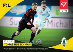 fotbalová kartička SportZoo 2021-22 Live L-086 Tomáš Hubshcman FK Jablonec