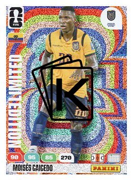 fotbalová kartička World Cup 2026 Adrenalyn XL Limited Edition  Moises Caicedo (Ecuador)