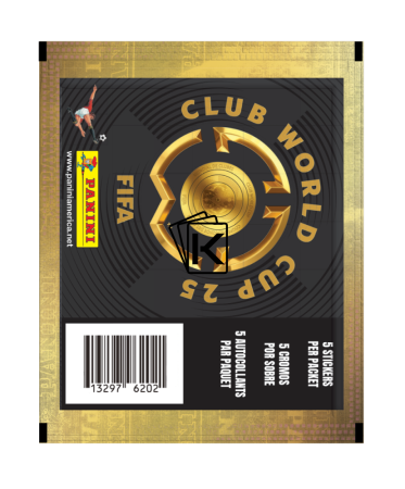 2025 Panini Club World Cup balíček samolepek