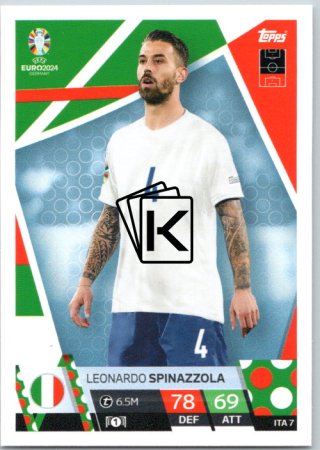 fotbalová karta Topps Match Attax EURO 2024 ITA7 Leonardo Spinazzola (Italy)