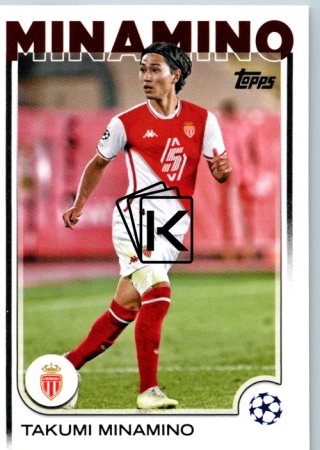 fotbalová kartička 2024-25 Topps UEFA Club Competitions Flagship 57 Takumi Minamino AS Monaco
