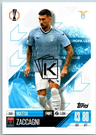 fotbalová kartička 2024-25 Topps Match Attax UEFA Club Competitions 368 Mattia Zaccagni (SS Lazio)
