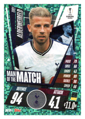 fotbalová kartička 2020-21 Topps Match Attax Champions League Extra Man of the Match MOTM4 Toby Alderweireld Tottenham Hotspur