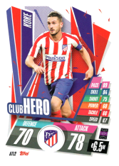 fotbalová kartička Topps Match Attax Champions League 2020-21 ATL2 Koke Club Hero Atletico Madrid