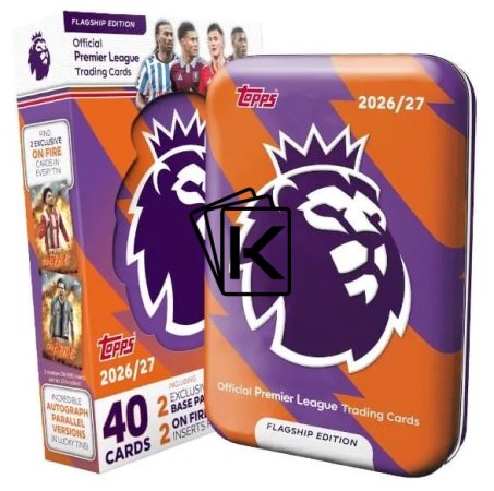 2026-27 Topps Premier League Flaghsip Mega Tin 2 ( Oranžová)