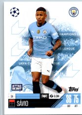 fotbalová kartička 2024-25 Topps Match Attax UEFA Club Competitions  24 Sávio (Manchester City)  -  Attax Debut