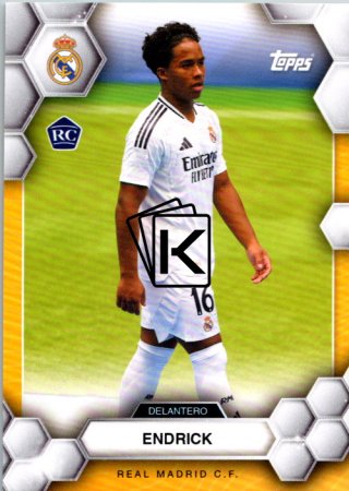fotbalová kartička 2024-25 Topps Real Madrid CF Fan Set 20 Endrick RC