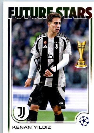 fotbalová kartička 2024-25 Topps UEFA Club Competitions Flagship 59 Kenan Yildiz – Future Stars Juventus