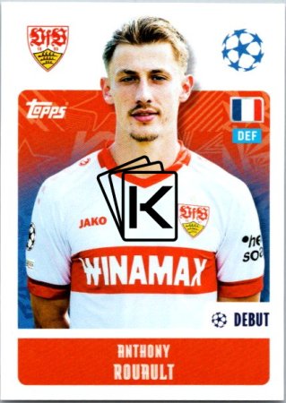 2024-25 Topps Champions League 382 Anthony Rouault (VfB Stuttgart)