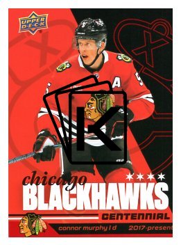 2025-26 Upper Deck Centennial Chicago Blackhawks 54 Connor Murphy