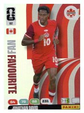 fotbalová kartička World Cup 2026 Adrenalyn XL 82 Jonathan David (Canada)
