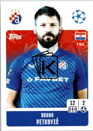 2024-25 Topps Champions League 477 Bruno Petković (GNK Dinamo Zagreb)