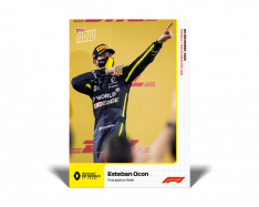 kartička Formule 1 Topps Now 18 Esteban Ocon  Renault