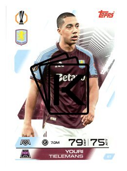 fotbalová kartička 2025-26 Topps Match Attax UCC 87 Youri Tielemans (Aston Villa)