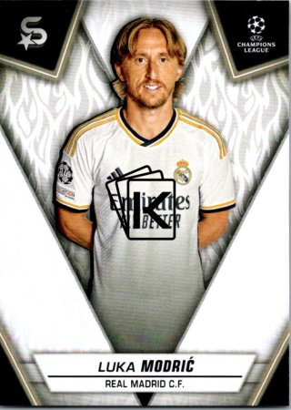 Fotbalová kartička 2023-24 Topps Superstars UEFA Club Competitions 138 Luka Modrić (Real Madrid C.F.)