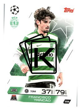 fotbalová kartička 2025-26 Topps Match Attax UCC 206 Francisco Trincão (Sporting Clube de Portugal)