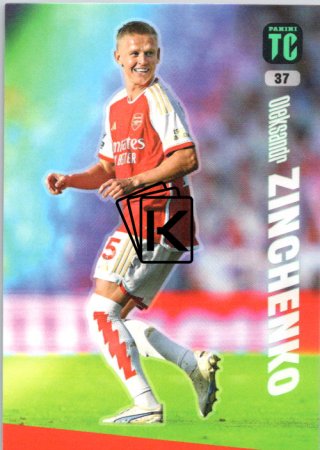fotbalová karta Panini Top Class 37  Oleksandr Zinchenko (Arsenal)