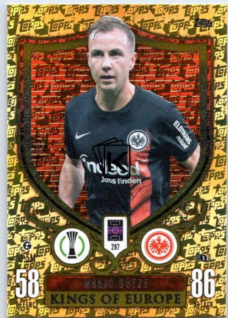 2023-24 Topps Match Attax EXTRA UEFA Club Competition Kings of Europe 297 Maio Götze (Eintracht Frankhurt)