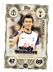 fotbalová kartička 2025-26 Topps Match Attax UCC Magic Memories (Rainbow Plus Foil) 428 Brennan Johnson (Tottenham Hotspur)