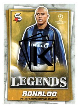 fotbalová kartička 2022-23 Topps Super Stars Ronaldo Nazario Inter Milan  Legend