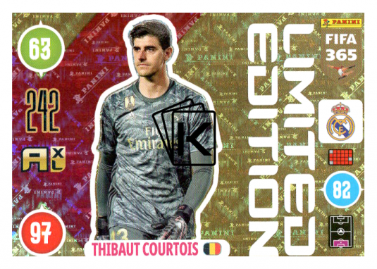 Panini Adrenalyn XL FIFA 365 2021 Limited Edition Thibault Courtois Real Madrid CF